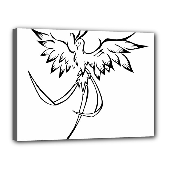 Phoenix Mythical Bird Animal Canvas 16  x 12  (Stretched)