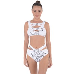 Phoenix Mythical Bird Animal Bandaged Up Bikini Set  by Wegoenart