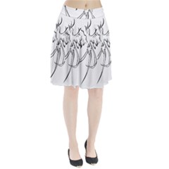 Phoenix Mythical Bird Animal Pleated Skirt by Wegoenart