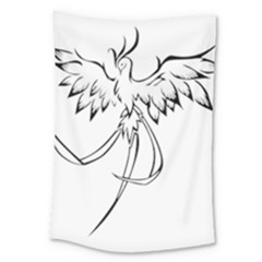 Phoenix Mythical Bird Animal Large Tapestry by Wegoenart