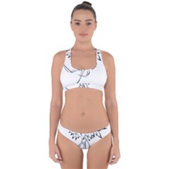 Phoenix Mythical Bird Animal Cross Back Hipster Bikini Set by Wegoenart