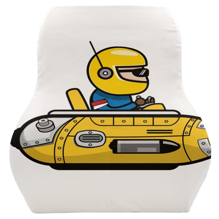 Cartoon Space Racer Galaxy Science Car Seat Back Cushion 