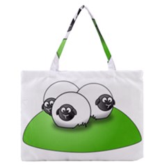 Sheep Agriculture Hill Group Flock Zipper Medium Tote Bag by Wegoenart