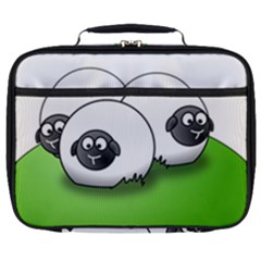 Sheep Agriculture Hill Group Flock Full Print Lunch Bag