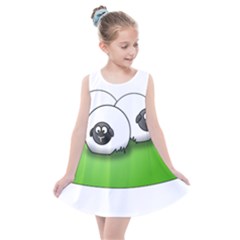 Sheep Agriculture Hill Group Flock Kids  Summer Dress by Wegoenart