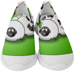 Sheep Agriculture Hill Group Flock Kids  Slip On Sneakers