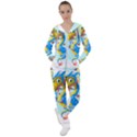 Dragon Chinese Blue Mustache China Women s Tracksuit View1