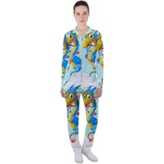 Dragon Chinese Blue Mustache China Casual Jacket And Pants Set