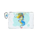 Dragon Chinese Blue Mustache China Canvas Cosmetic Bag (Small) View1