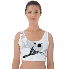 Vintage Old Fashioned Animal Wild Velvet Crop Top