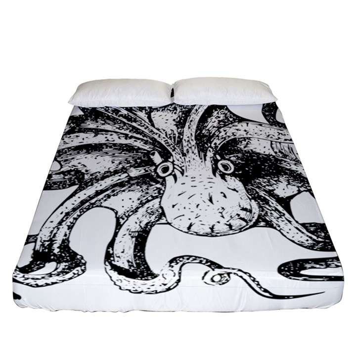 Animal Game Asset Call Invertebrate Fitted Sheet (Queen Size)