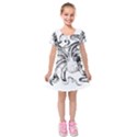 Animal Game Asset Call Invertebrate Kids  Short Sleeve Velvet Dress View1