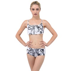 Animal Game Asset Call Invertebrate Layered Top Bikini Set