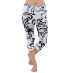 Animal Game Asset Call Invertebrate Lightweight Velour Capri Yoga Leggings by Wegoenart