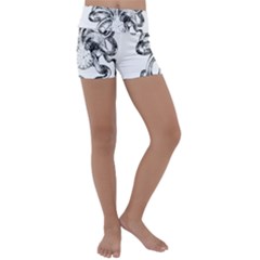 Animal Game Asset Call Invertebrate Kids  Lightweight Velour Yoga Shorts