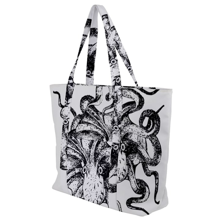 Animal Game Asset Call Invertebrate Zip Up Canvas Bag