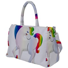 Rainbow Unicorn Unicorn Heart Duffel Travel Bag