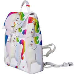 Rainbow Unicorn Unicorn Heart Buckle Everyday Backpack