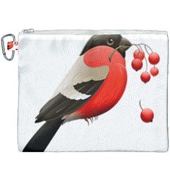 Red Robin Berry Red Berries Bird Canvas Cosmetic Bag (xxxl) by Wegoenart