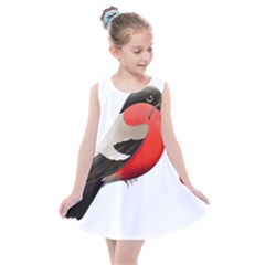 Red Robin Berry Red Berries Bird Kids  Summer Dress