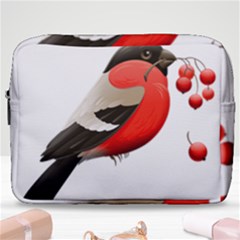 Red Robin Berry Red Berries Bird Make Up Pouch (large)