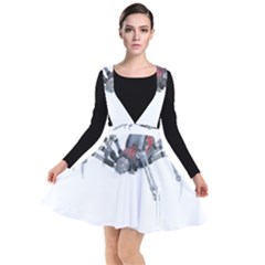 Spider Arachnid Animal Robot Plunge Pinafore Dress