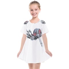 Spider Arachnid Animal Robot Kids  Smock Dress by Wegoenart