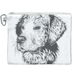 Dog Animal Domestic Animal Doggie Canvas Cosmetic Bag (xxxl) by Wegoenart