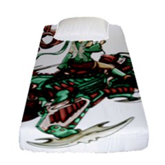 Furry Rocket Spaceship Fairy Fitted Sheet (single Size) by Wegoenart