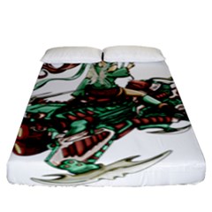 Furry Rocket Spaceship Fairy Fitted Sheet (king Size) by Wegoenart