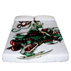 Furry Rocket Spaceship Fairy Fitted Sheet (california King Size) by Wegoenart