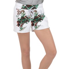 Furry Rocket Spaceship Fairy Women s Velour Lounge Shorts