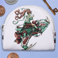 Furry Rocket Spaceship Fairy Horseshoe Style Canvas Pouch