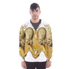 Animal Art Forms In Nature Clips Hooded Windbreaker (men)