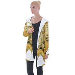 Animal Art Forms In Nature Clips Longline Hooded Cardigan by Wegoenart