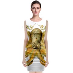 Animal Art Forms In Nature Clips Sleeveless Velvet Midi Dress