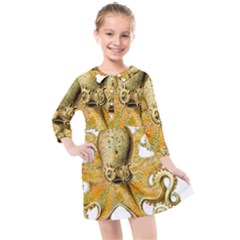 Animal Art Forms In Nature Clips Kids  Quarter Sleeve Shirt Dress