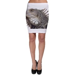 Iguana Portrait Profile Close Up Bodycon Skirt