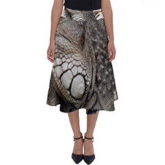 Iguana Portrait Profile Close Up Perfect Length Midi Skirt