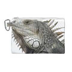 Iguana Portrait Profile Close Up Canvas Cosmetic Bag (large)