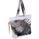 Iguana Portrait Profile Close Up Drawstring Tote Bag View2