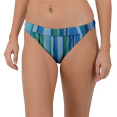 Painted Stripe Band Bikini Bottom