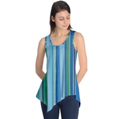 Painted Stripe Sleeveless Tunic by dressshop