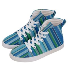 Painted Stripe Men s Hi-top Skate Sneakers by dressshop