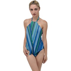 Painted Stripe Go With The Flow One Piece Swimsuit by dressshop