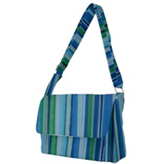 Painted Stripe Full Print Messenger Bag