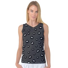 Totoro - Soot Sprites Pattern Women s Basketball Tank Top by Valentinaart