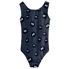 Totoro - Soot Sprites Pattern Kids  Cut-out Back One Piece Swimsuit