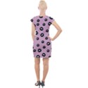 Totoro - Soot Sprites Pattern Cap Sleeve Bodycon Dress View2