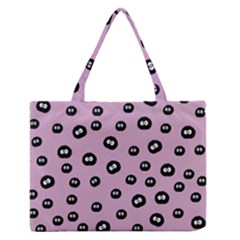 Totoro - Soot Sprites Pattern Zipper Medium Tote Bag by Valentinaart